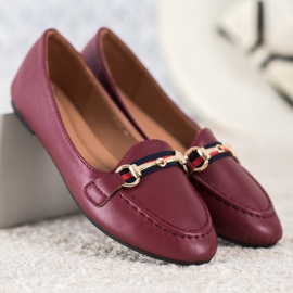 Clowse Moderiktiga herrar med ekoläder röd 2