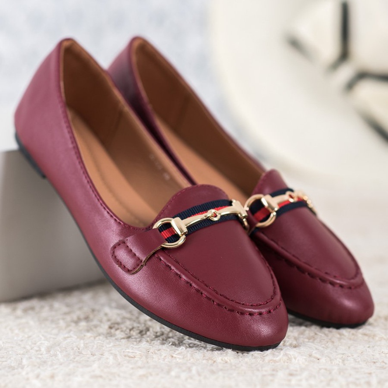 Clowse Moderiktiga herrar med ekoläder röd 2