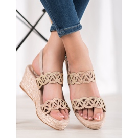 Aclys Sandaler med kil brun 1