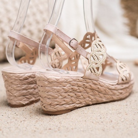 Aclys Sandaler med kil brun 2