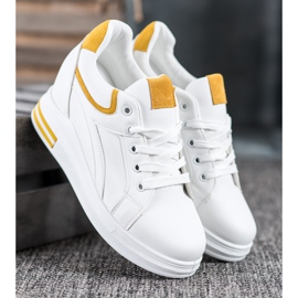 Lovery Wedge Sneakers vit 2