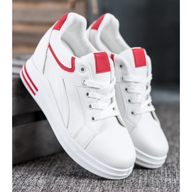 Lovery Wedge Sneakers vit 2