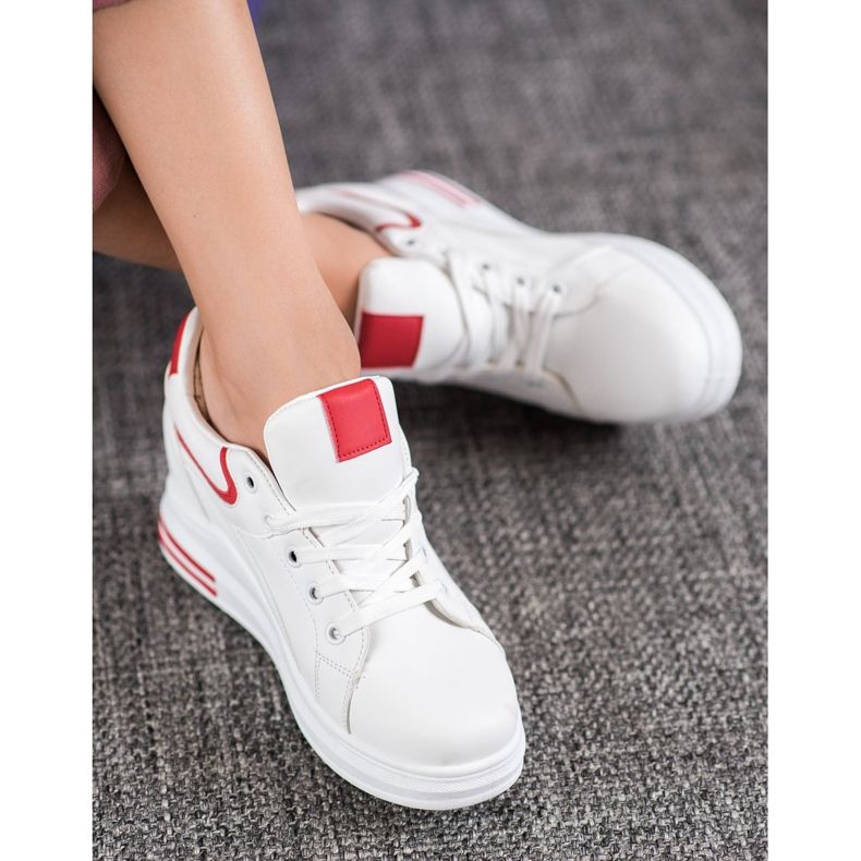 Lovery Wedge Sneakers vit 1