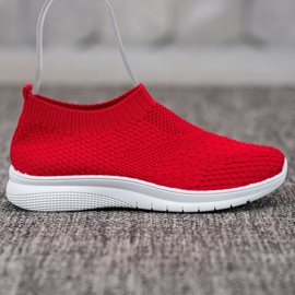 SHELOVET Slip On Sneakers röd 1