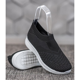 SHELOVET Slip On Sneakers svart 1