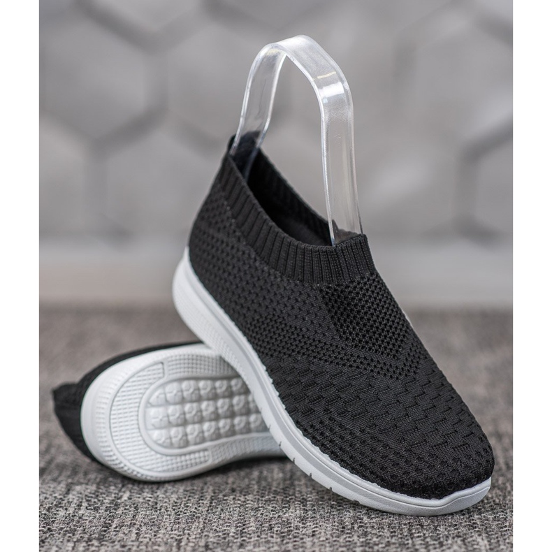 SHELOVET Slip On Sneakers svart 1