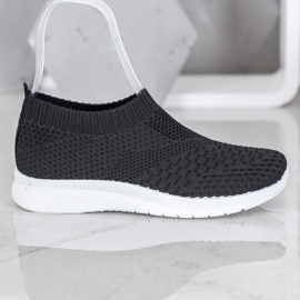 SHELOVET Slip On Sneakers svart 2