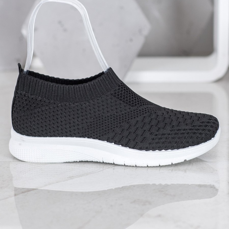 SHELOVET Slip On Sneakers svart 2