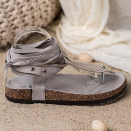 Seastar Slipade sandaler med flip-flops grå 2