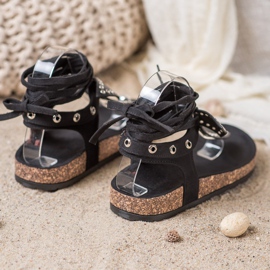 Seastar Slipade sandaler med flip-flops svart 1