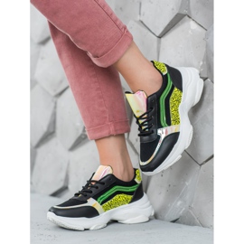 Marquiz Sneakers med neoninsatser svart mångfärgad 2