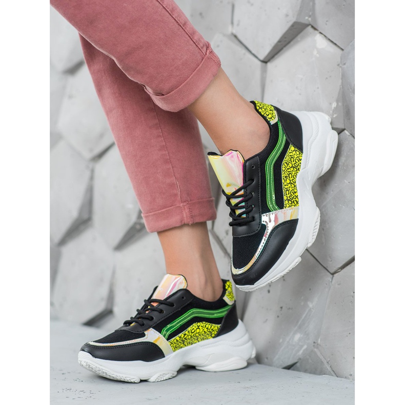 Marquiz Sneakers med neoninsatser svart mångfärgad 2