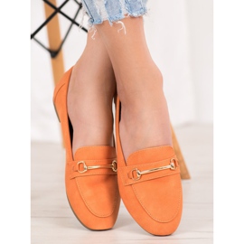Nio Nio Eleganta loafers med ekoläder orange 2
