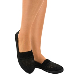 Svarta CB1711 openwork slip-on sneakers 1