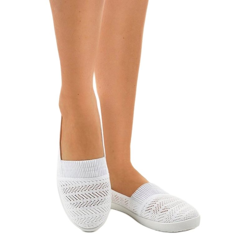 Vita CB1711-9 sneakers med öppet snitt 1