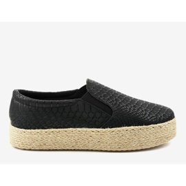 Svart slip-on espadriller 6140 2