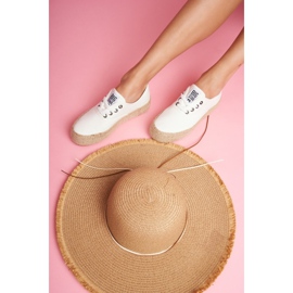 Dam Espadrilles Big Star White FF274143 vit 2