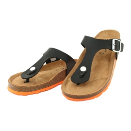 Medicinska tofflor BIOX Gerona svart orange 2