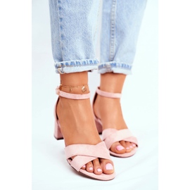 SEA Mockasandaler på en bar rosa Nela 1