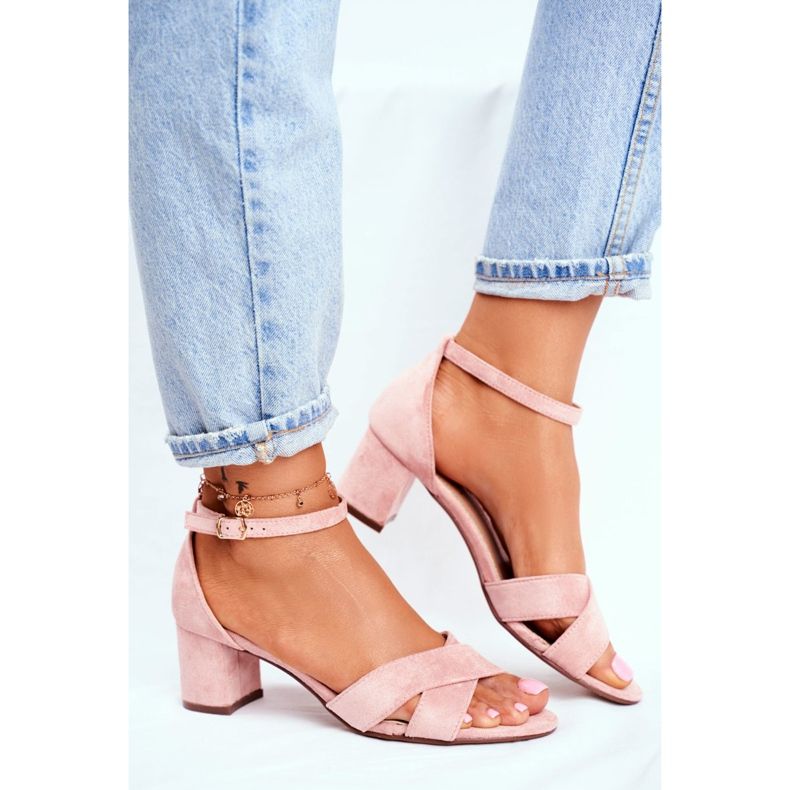 SEA Mockasandaler på en bar rosa Nela 2