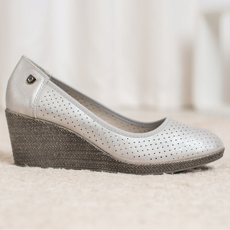 Goodin Lätta kilpumpar grå 1