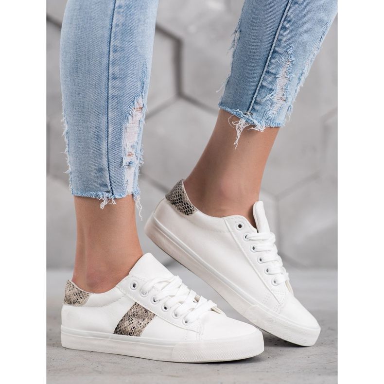 SDS Sportskor på tjock sula vit 2