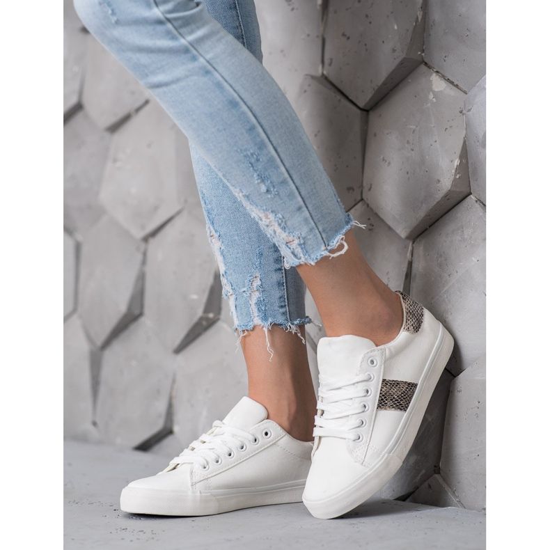 SDS Sportskor på tjock sula vit 1