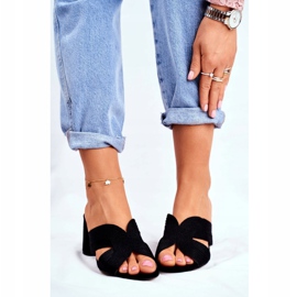 S.Barski Dam Tofflor På Häl Slip Svart Gäst 1