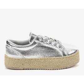 Silverspetsade espadriller 6220 grå 2