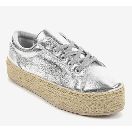 Silverspetsade espadriller 6220 grå 1
