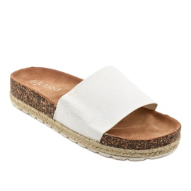 Vita glitter tofflor 6130 1