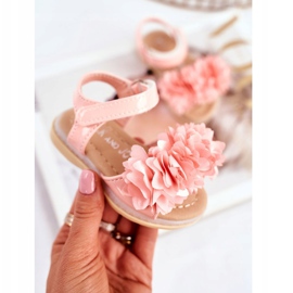 FRROCK Barnsandaler med kardborre glödande rosa Milena 2