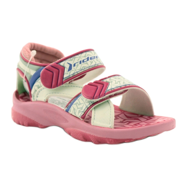 Rider Pink-White Children's Sandals för kardborrband 80608 rosa vit 1