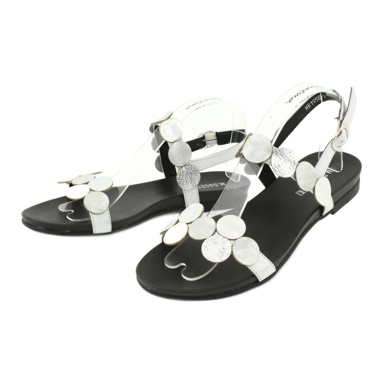 M.Daszyński Daszyński MR1958-1 silver sandaler med cirklar silver- 1