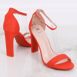 Orange högklackade sandaler NF-37P Orange mångfärgad 1