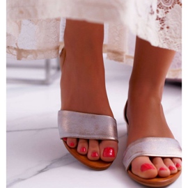 Sandaler för kvinnor Maciejka Läder Röd 1971 Nomara brun mångfärgad 2