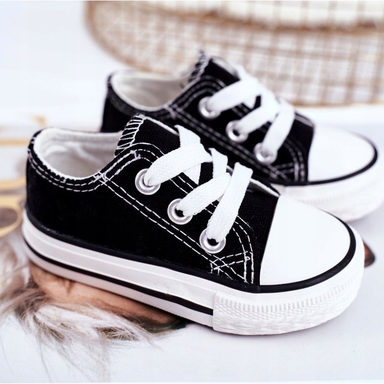 FRROCK Svarta Filemon Classic -sneakers för barn 1