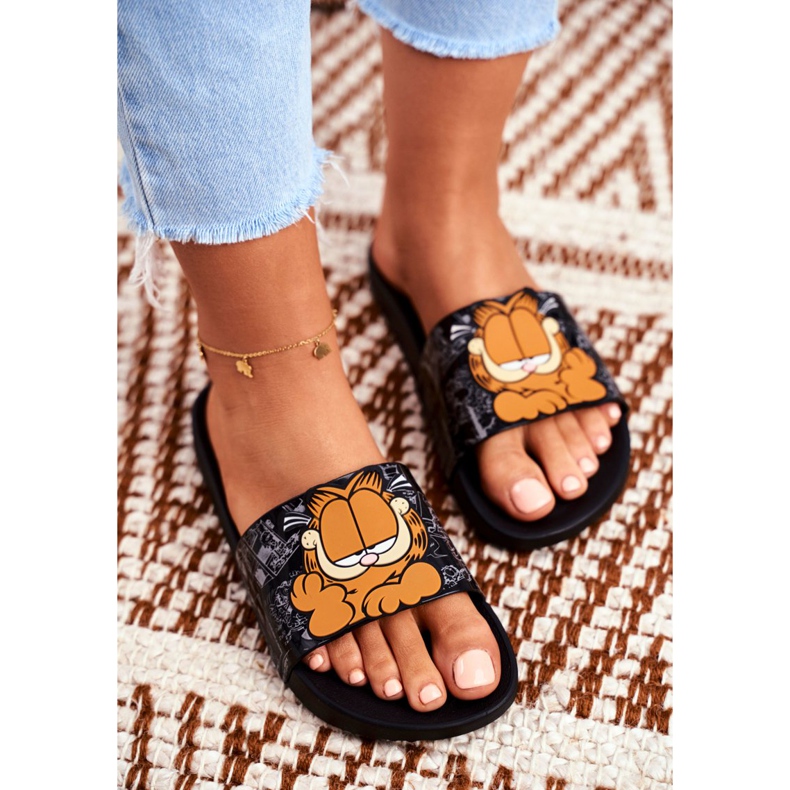 Dam Tofflor Garfield ZAXY Svart FF285073 2