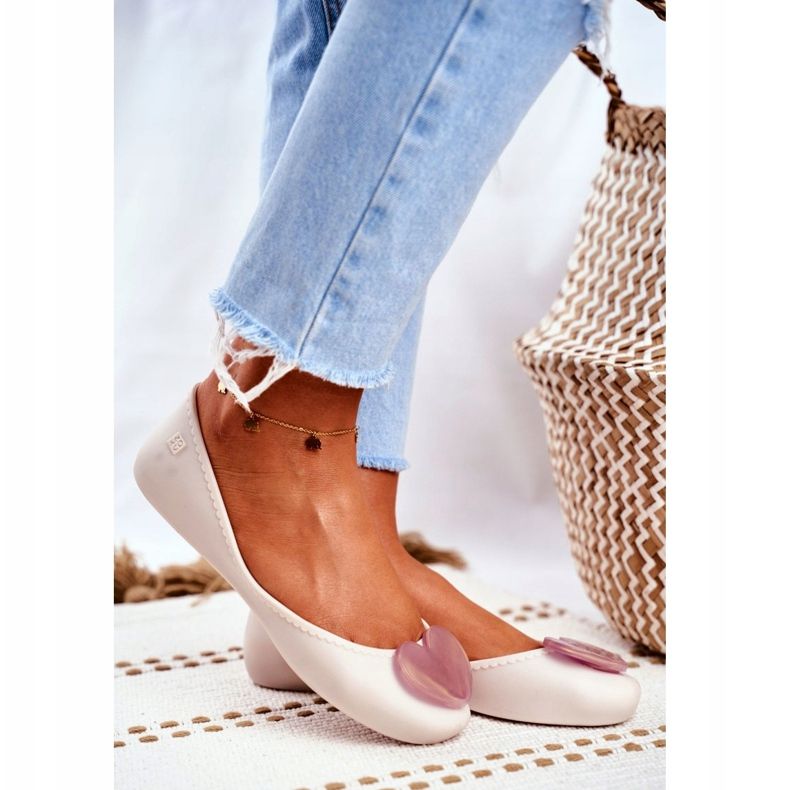 Doftande gummiballerina för kvinnor ZAXY Beige FF285051 2