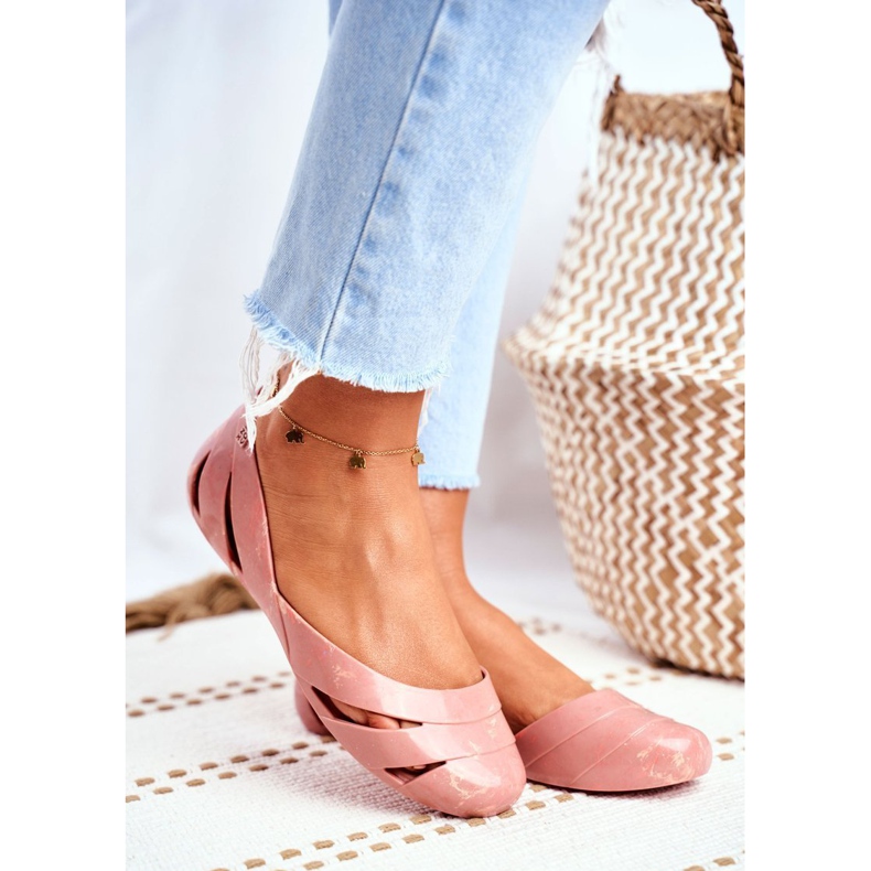 Doftande gummiballerina för kvinnor ZAXY Nude Beige FF285054 brun 1