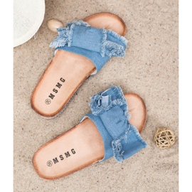 SHELOVET Textil tofflor blå 1