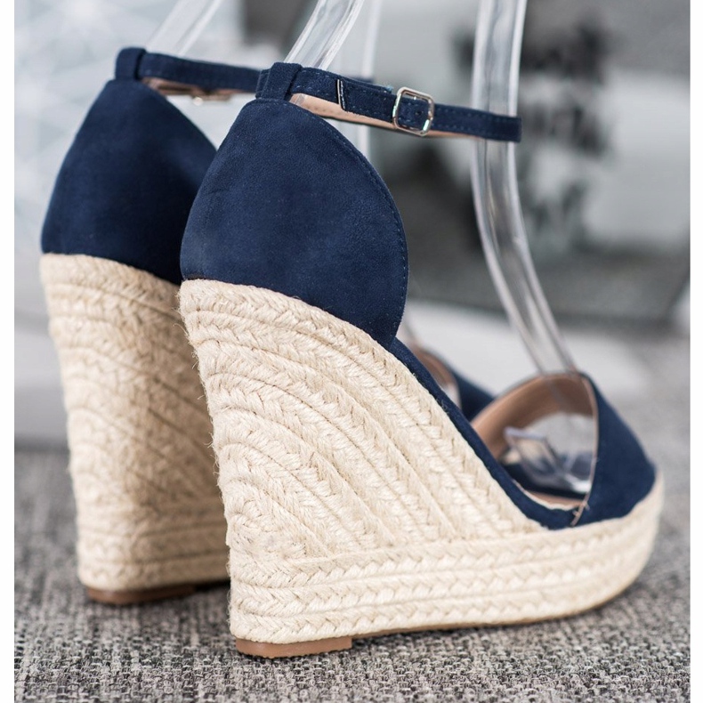 SHELOVET Sexiga kile sandaler blå 1