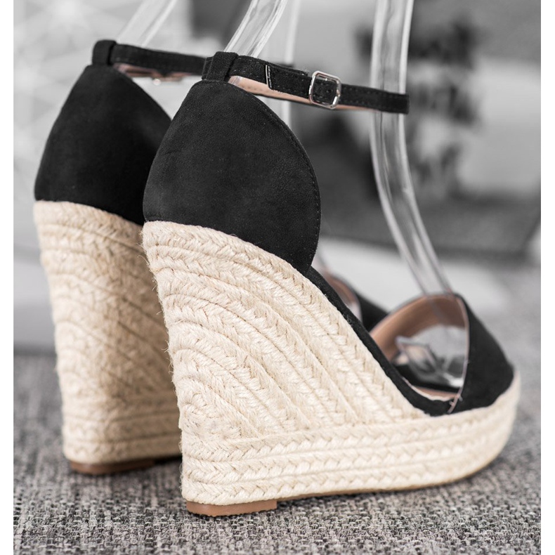 SHELOVET Sexiga kile sandaler svart 2