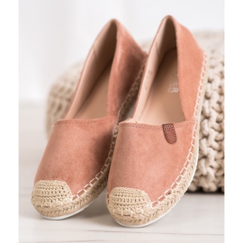 SHELOVET Klassiska Espadriller rosa 2