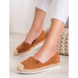 SHELOVET Klassiska Espadriller brun 2