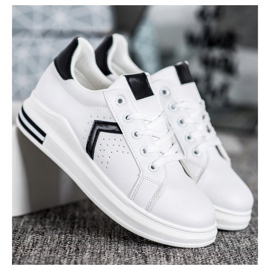 SHELOVET Sportskor tillverkade av ekoläder vit 1