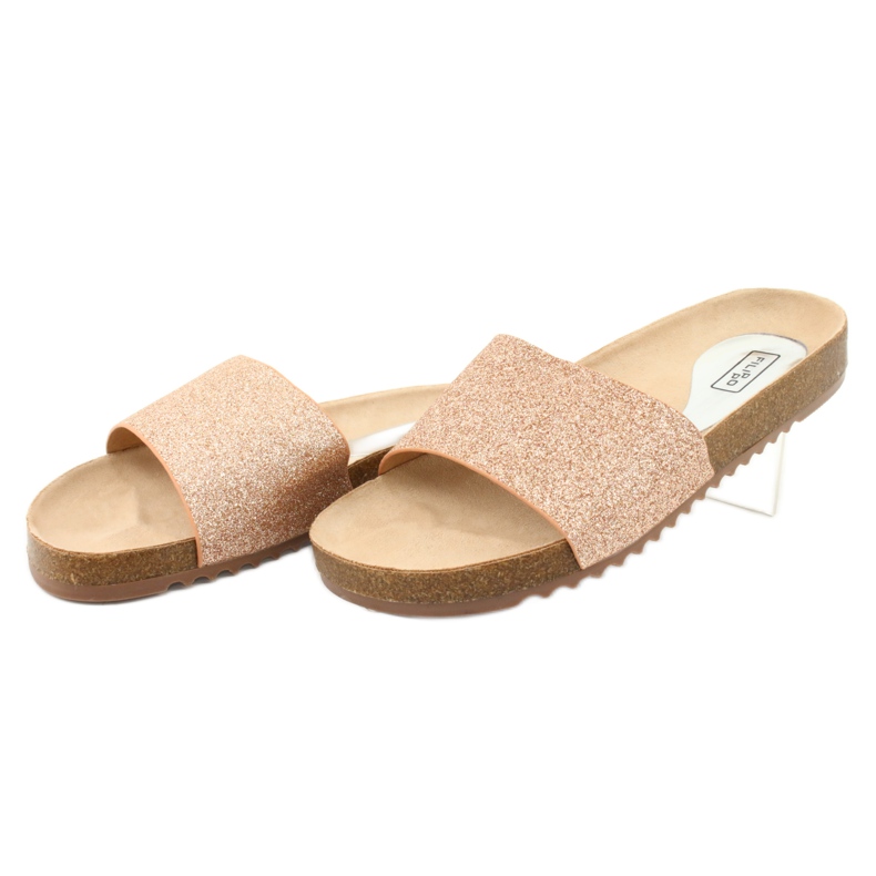 Filippo Kvinnors gyllene flip flops DK1373/20 2