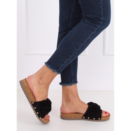 Svarta damas tofflor F191 Svart 2