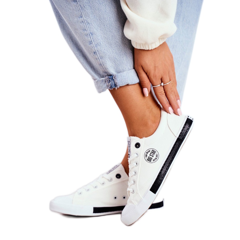 Dam Sneakers Big Star White FF274228 vit svart 3