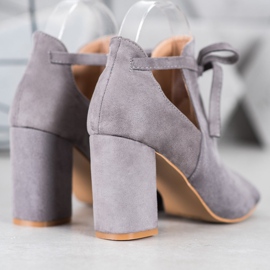 Tied Open VINCEZA stövlar grå 1